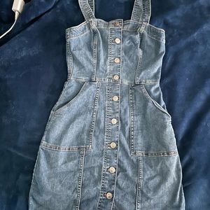 Denim mini dress